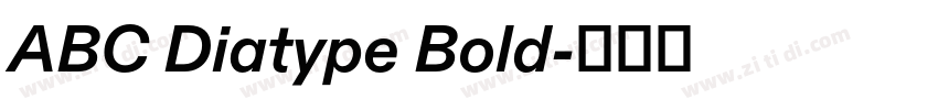 ABC Diatype Bold字体转换